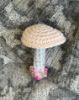 Picture of Crochet Light Pink Mushroom Beaded Brooch