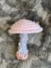 Picture of Crochet Baby Pink Mushroom Beaded Brooch